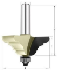 Фреза фигурная молдинговая (нижн. подш.) R=4 D=36x14.2x51 S=8 ARDEN 357830
