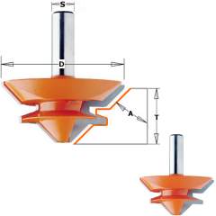 СМТ Фреза сращивание 15-28,5мм (угол 90/180гр.) S=12,7 D=70x31,7 855.503.11
