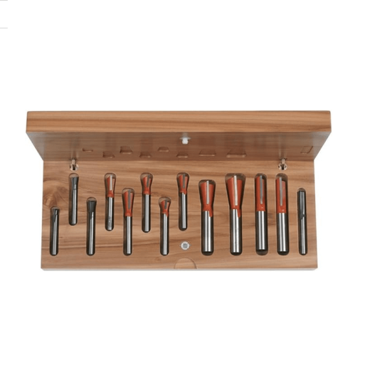 СМТ Комплект 13 фрез концевых (дер.футляр) S=6,35-12,7 RH 800.519.11 (L1- мм, L2- мм, D1- мм, D2- мм)