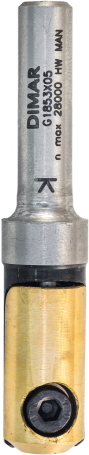 Фреза Dimar G1853x05 гравировка D12x L65 Z без ножа хвостовик 8 (L1-65 мм, L2- мм, D1-12 мм, D2-8 мм)