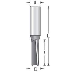Фреза Dimar 1075839 пазовая D12,7x50,8 L108 Z2 хвостовик 12