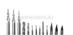 Набор ЧПУ фрез для 3D (17 фрез)