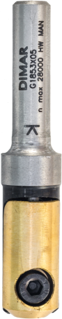 Фреза Dimar G1853x09 гравировка D12x L65 Z без ножа хвостовик 12 (L1-65 мм, L2- мм, D1-12 мм, D2-12 мм)