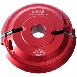 Фреза насадная Dimar 7410031 сращивание 90 и 180 гр заготовки Max 28 мм D170x28 Z2 сменные ножи посадка 30