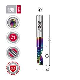 Фреза 3х38/12х3 Z=1 UpCut DLC покрытие Woodwork 198.1238.03