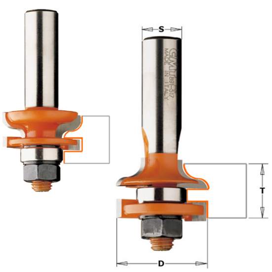 СМТ Комплект 2 фрез Мебельная обвязка малая S=12 D=31,75 991.517.11 (L1-67 мм, L2- мм, D1-31.75 мм, D2-12 мм)