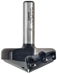 Фреза Dimar 1053669 V паз 130° гр. сменные ножи D54x12,7 L77 Z2 хвостовик 12