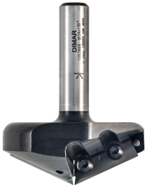 Фреза Dimar 1053669 V паз 130° гр. сменные ножи D54x12,7 L77 Z2 хвостовик 12