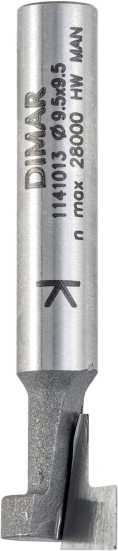 Фреза Dimar 1141013 Т паз D9,7x9,5 L40 хвостовик 6 (L1-40 мм, L2-9.5 мм, D1-9.7 мм, D2-6 мм)