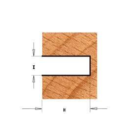 Фреза концевая CMT-contractor  пазовая Z2 с державкой (подш. и гайка) S=8 D=47,6x3 K922-330A