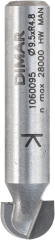 Фреза Dimar 1060095 галтель R4,8 D9,5x6,3 L42,5 хвостовик 8