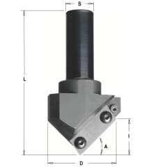 СМТ Фреза фасочная с углом 90гр., смен.нож Z1 S=20 D=52x25 663.101.11