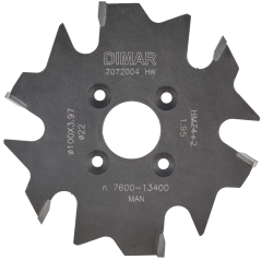 Фреза насадная Dimar 7072004 тип 1 для ламелей Z2neg+Z4pos D100x4 Z6 посадка 22