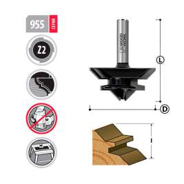 Фреза для углового сращивания D=38.1 I=14 L=47 S=8mm Woodwork 955.3814.08