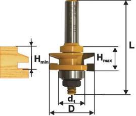 Фреза комбинированная рамочная ф41х24мм хв. 12мм Энкор 46525