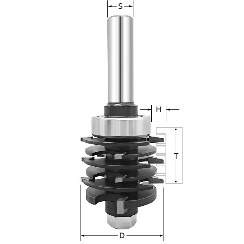 Фреза "Шиповое сращивание" D=40x11-36x99 S=12 ARDEN 602220