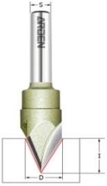 Фреза пазовая с углом 60° Z=3 D=15.8x13.06x65 S=8 ARDEN 223811