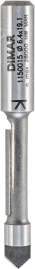Фреза Dimar 1150015 пазовая сэндвич панель врезная D6,3x19,1 L63,5 хвостовик 8
