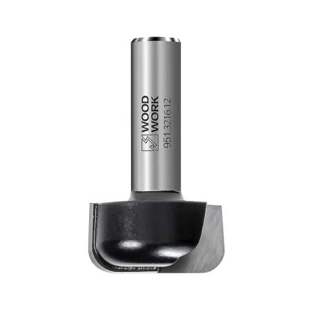 Фреза для изготовления для подносов R=6.3 D=32 L=60 S=12 Woodwork 951.3216.12 (L1-60 мм, L2-16 мм, D1-32 мм, D2-12 мм)