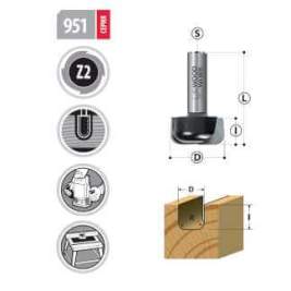 Фреза для изготовления для подносов R=6.3 D=32 L=60 S=12 Woodwork 951.3216.12