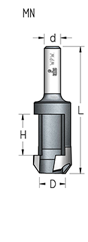 Сверло WPW MN12705 для изготовления пробок D12,7 хвостовик 8