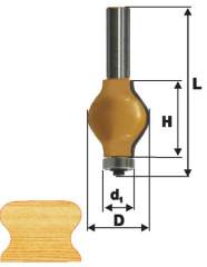 Фреза кромочная фигурная Ф32Х38 мм, хвостовик 12 мм Энкор 46417