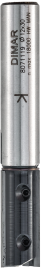 Фреза Dimar 8071119 пазовая сменные ножи D12x30 L81 Z2 хвостовик 12