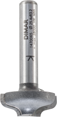 Фреза Dimar 1470065 псевдофиленка Рим R3,2 врезная D25,4x9,5 L49 хвостовик 8
