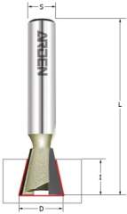 Фреза ласточкин хвост 14гр Z=2 D=19x19x65 S=12 ARDEN 206261