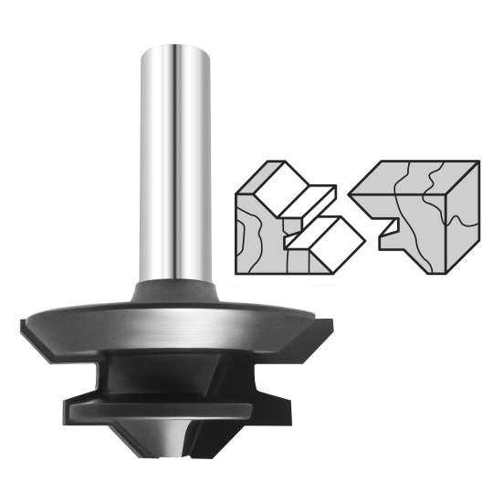 Фреза угловое сращивание 45гр. D=50.8x22.2x68.3 S=12 PROCUT 545.315022 (L1-68.3 мм, L2-22.2 мм, D1-50.8 мм, D2-12 мм)