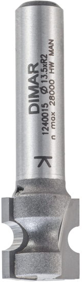 Фреза Dimar 1240015 катушка R2 D13,5x12,7 L45 хвостовик 8 (L1-45 мм, L2-12.7 мм, D1-13.5 мм, D2-8 мм)