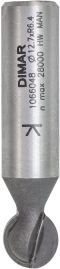 Фреза Dimar 1066049 шар, сфера R6,35 D12,7x L58 Z2 хвостовик 12