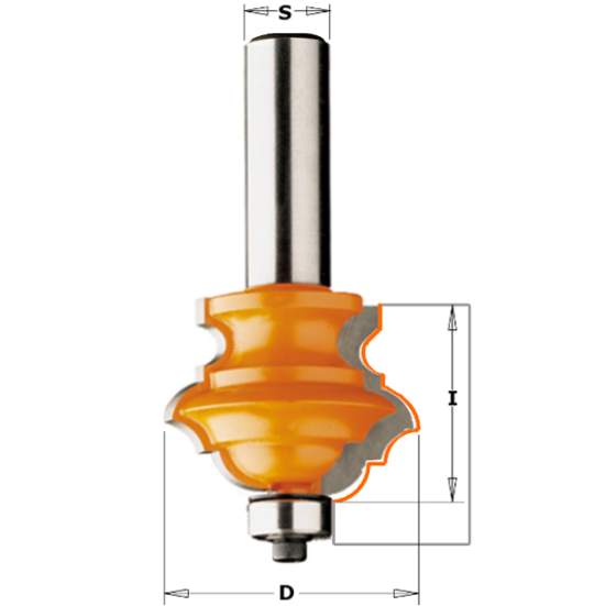 СМТ Фреза мультипрофильная (B) (нижн. подш.) S=12 D=38,1x28 956.801.11 (L1- мм, L2-51 мм, D1-38.1 мм, D2-12 мм)