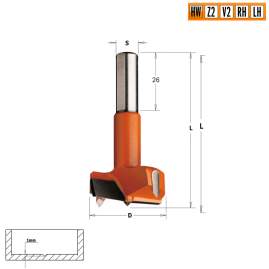 Сверло HW для присадочного станка 55xx70 Z=2+2 S=10x26 RH CMT 369.550.11