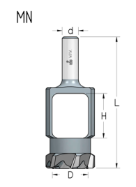 Сверло WPW MN35008 для изготовления пробок D35 хвостовик 13