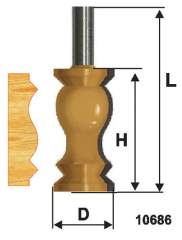 Фреза кром фигурная ф32х57мм хв 12мм Энкор 10686