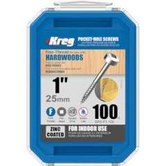 Шурупы с мелким шагом 1" , Pan-Head, 100 шт Kreg SPS-F1-100-INT