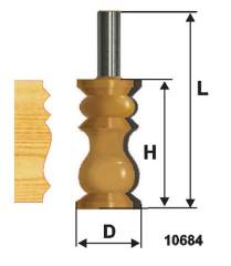 Фреза кром фигурная ф32х57мм хв 12мм Энкор 10684