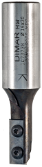 Фреза Dimar 107373H пазовая врезная сменные ножи D16x30 L105 Z1+1 хвостовик 25x55