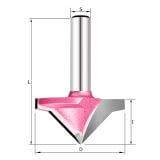 Фреза V образная 45гр. для гипсокартона D=35x17 S=8 PROCUT 190522-5P