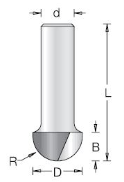Фреза Dimar 1060379 галтель R19,1 D38,1x32 L70 хвостовик 12