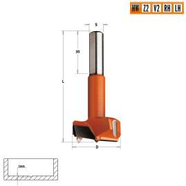 Сверло HW для присадочного станка 25xx77 Z=2+2 S=10x30 RH CMT 370.250.11