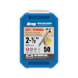 Шурупы с крупным шагом 2-1/2" - 50 шт Kreg SML-C250-50-INT