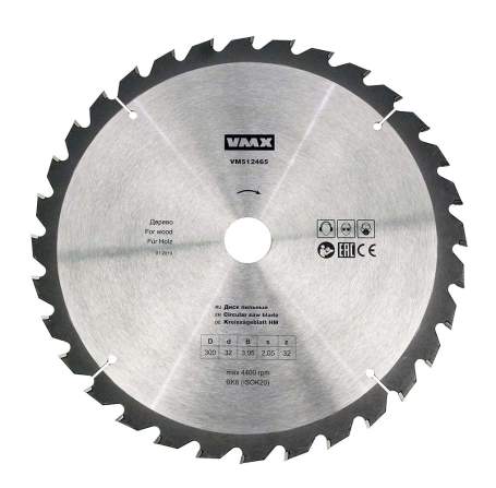 Диск пильный ф300х32 z32    дерево Энкор 512465