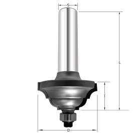 Фреза профильная "S образное скругление" D=35x16x69.5 S=12 PROCUT 602.353816