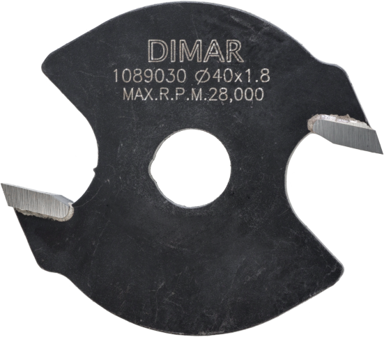 Фреза Dimar 1089030 дисковая коническая торцевой паз 1,85 мм D39,5 посадка для оправки (L1- мм, L2-1.85 мм, D1-39.5 мм, D2- мм)