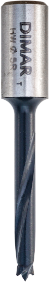 Сверло Dimar 2064137 глухое правое ДВОЙНОЙ РЕСУРС D5x35 L57,5 хвостовик 10x20 присадка (L1-57.5 мм, L2- мм, D1-5 мм, D2-10 мм)