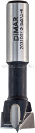 Сверло Dimar 2031087 чашечное левое D15x55,5 L57,5 хвостовик 10x26 присадка