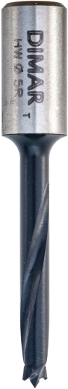 Сверло Dimar 2064197 глухое правое ДВОЙНОЙ РЕСУРС D8x35 L57,5 хвостовик 10x20 присадка (L1-57.5 мм, L2- мм, D1-8 мм, D2-10 мм)