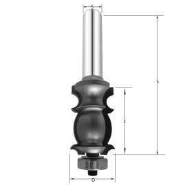 Фреза молдинговая 1 D=24x36.5x89 S=12 PROCUT 722.312436